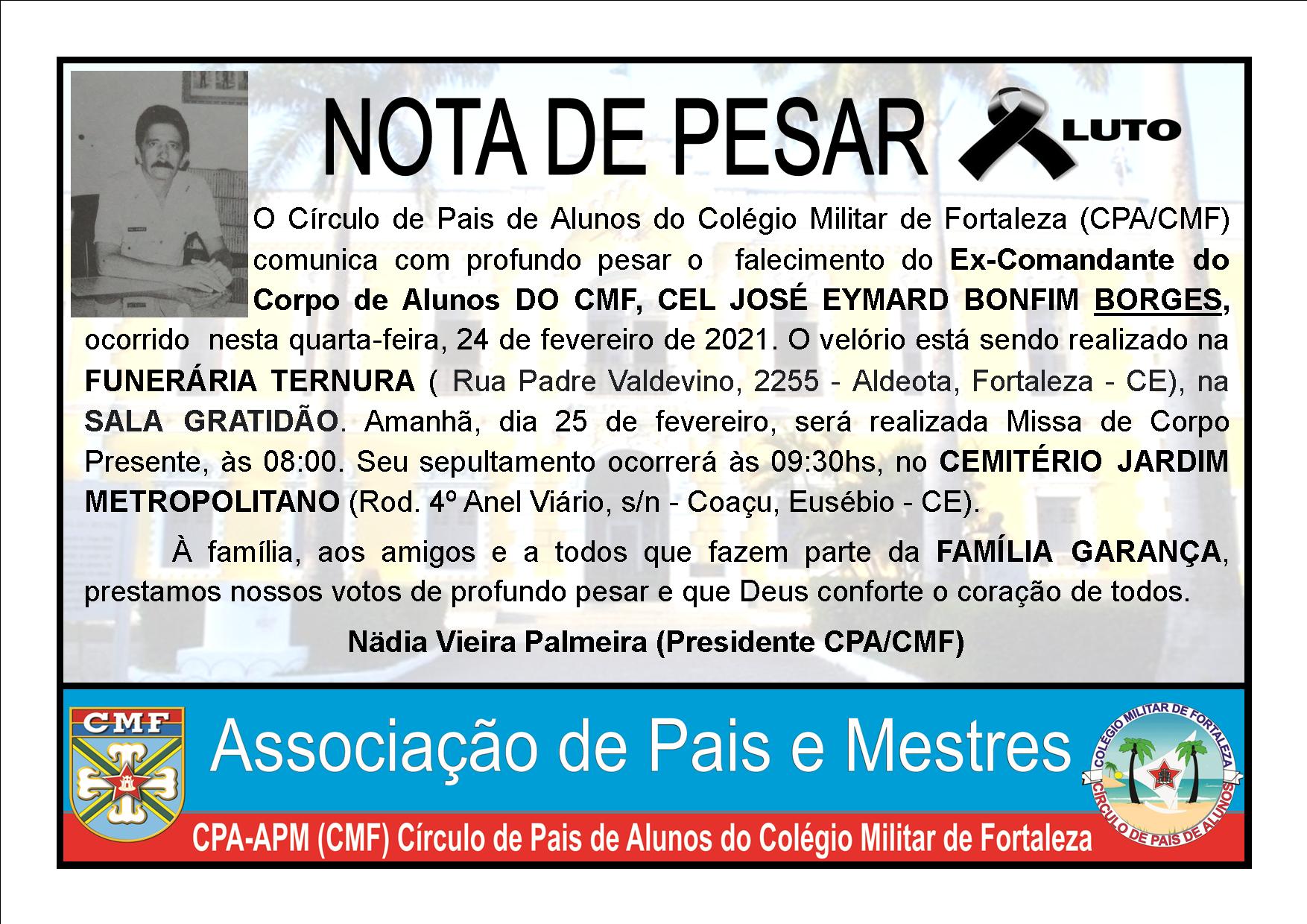 NOTA DE PESAR TC BORGES